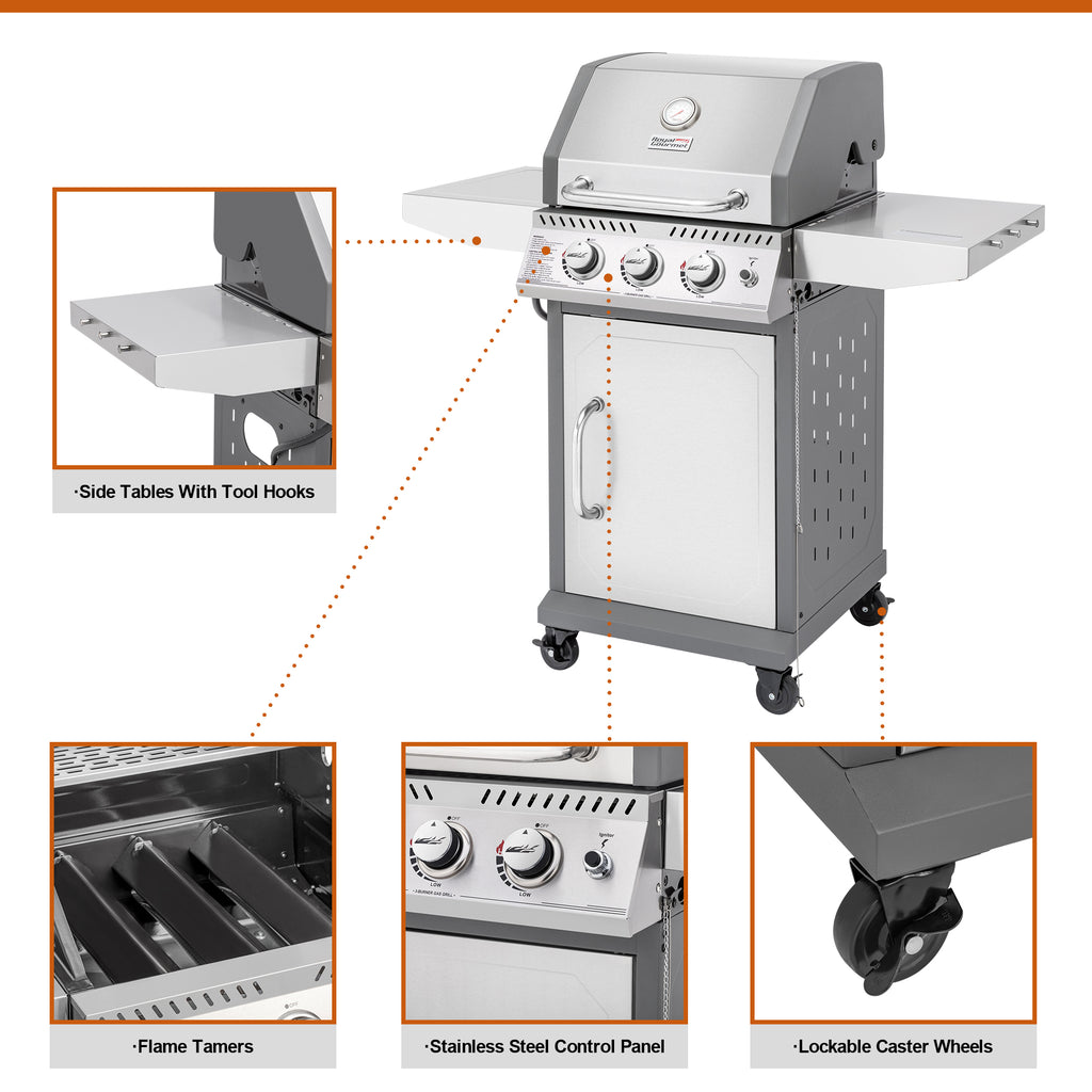 Royal Gourmet GG3001S 3-Burner Propane Gas Grill Royal Gourmet