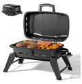 10,000 BTU Portable Gas Grill, Outdoor Compact BBQ Small Propane Grill with Foldable Legs for RV, Hiking, Camping, Patio, Tailgating TeuheJ