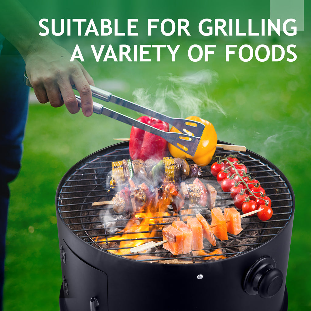 Debonair 3-in-1 Vertical Charcoal Smoker Portable BBQ Smoker Grill with Detachable 2 Layer Debonair