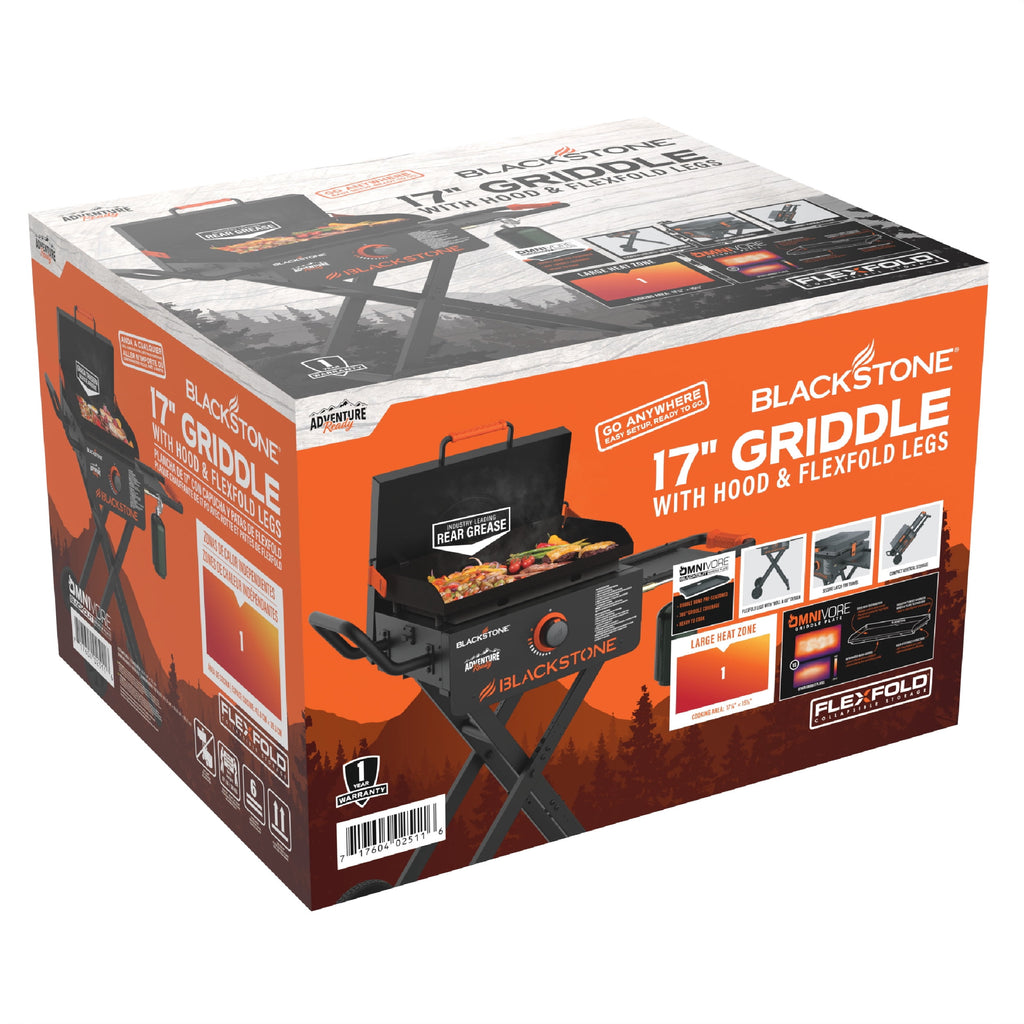 Blackstone Adventure Ready 17” Propane Griddle with Flexfold? Legs Blackstone
