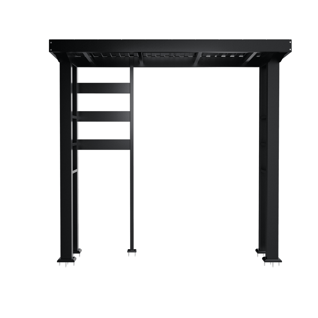 110-Inch 4-Burner 72000 BTU Deluxe Stainless Steel Propane Gas Outdoor Kitchen Bar Barbecue Island Grill Wine Cooler Compact+Refrigerator+Rotisserie+Granite Countertops+Storage Cabinets & Drawers HomeMindful