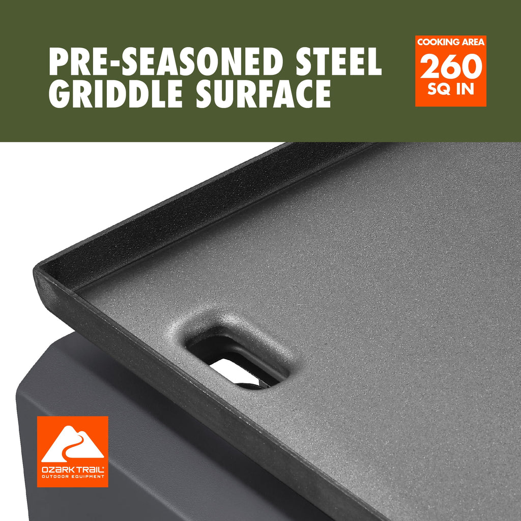 Ozark Trail 1-Burner 260 sq in Portable Propane Gas Outdoor Griddle Ozark Trail