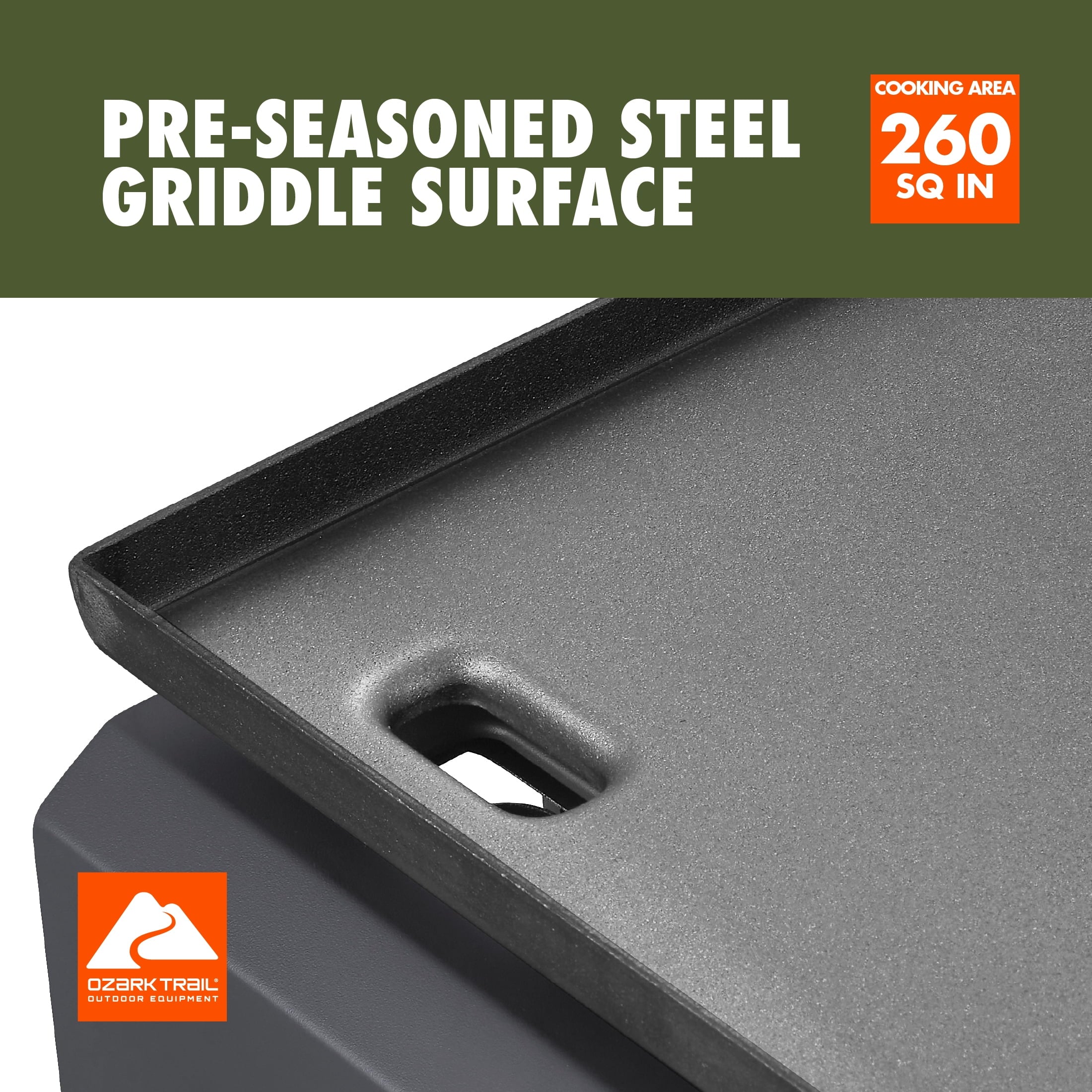 Ozark Trail 1-Burner 260 sq in Portable Propane Gas Outdoor Griddle Ozark Trail