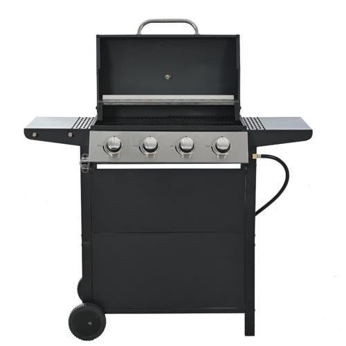 Enyopro 3 Burner Gas Grill , 37000 BTU Stainless Steel Propane Gas Grill with Side Burner, Outdoor BBQ Grill with Side Table and Thermometer, for Outdoor Camping BBQ Gas Grills