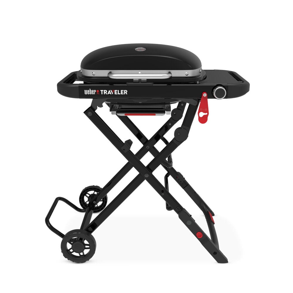Weber 13000 Btu 1 Burner Liquid Propane Compact Traveler Portable Gas Grill Black Weber
