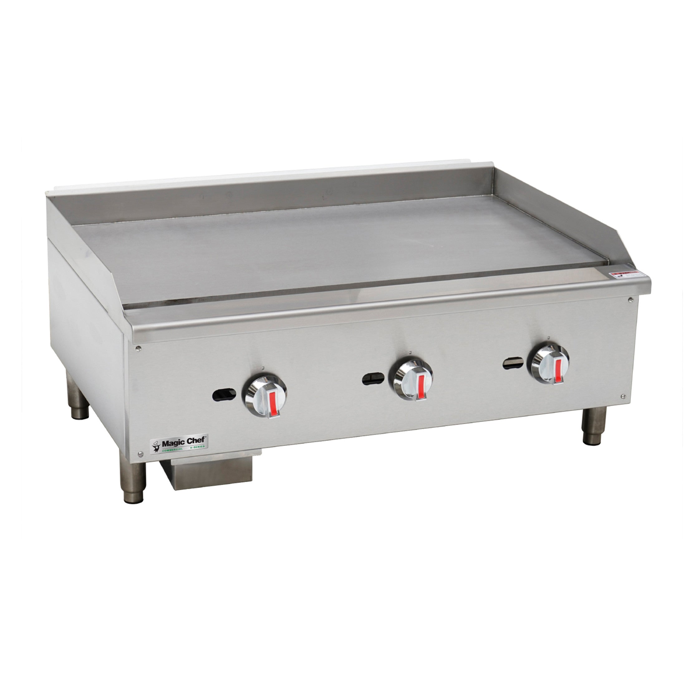 36 in. Commercial Natural Gas Manual Countertop Griddle in Stainless Steel Magic Chef