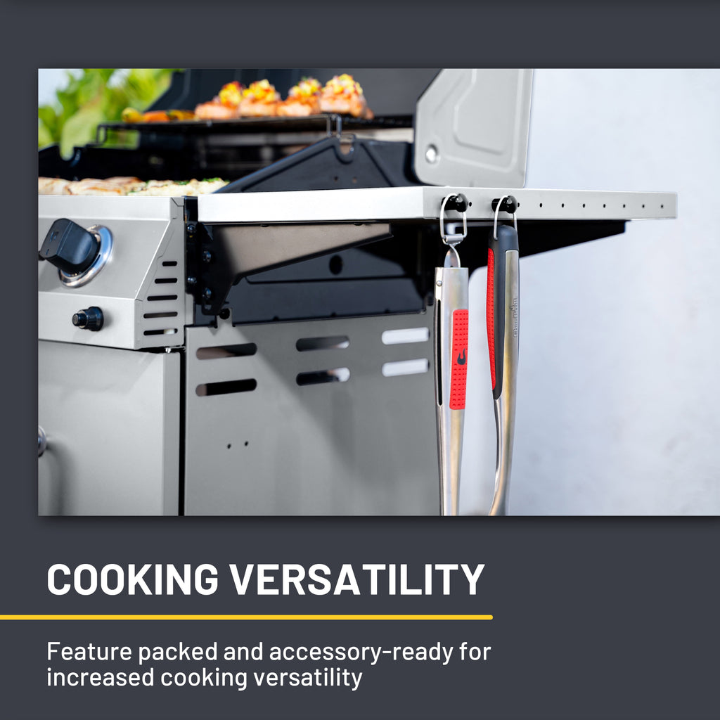 Charbroil? Performance Series? 3-Burner Cabinet Gas Grill, 375 sq in, Clay Charbroil
