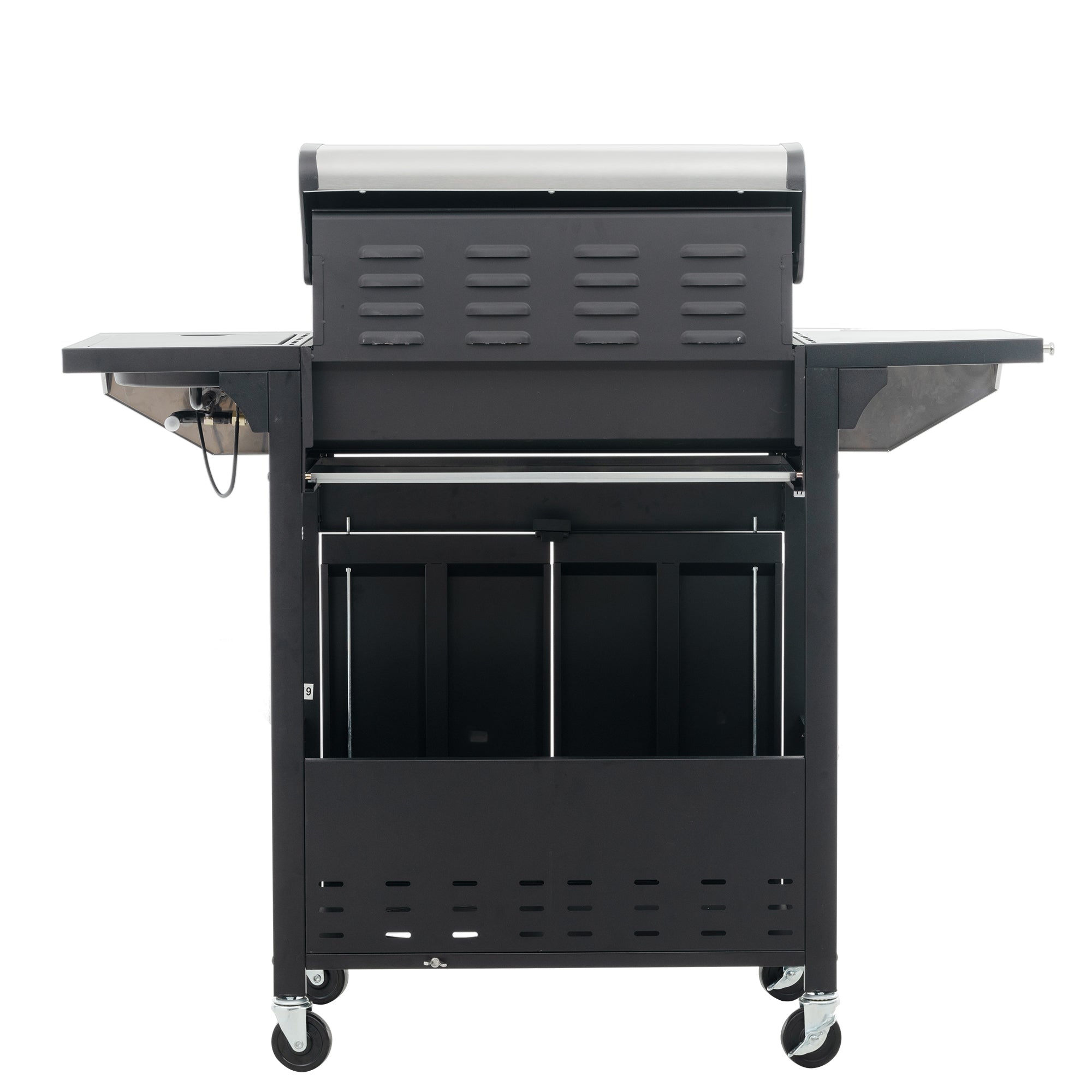 Miniyam 4-Burner Propane Gas Grill, 46,500 BTU Outdoor BBQ Grill with Side Burner, Stainless Steel My Store