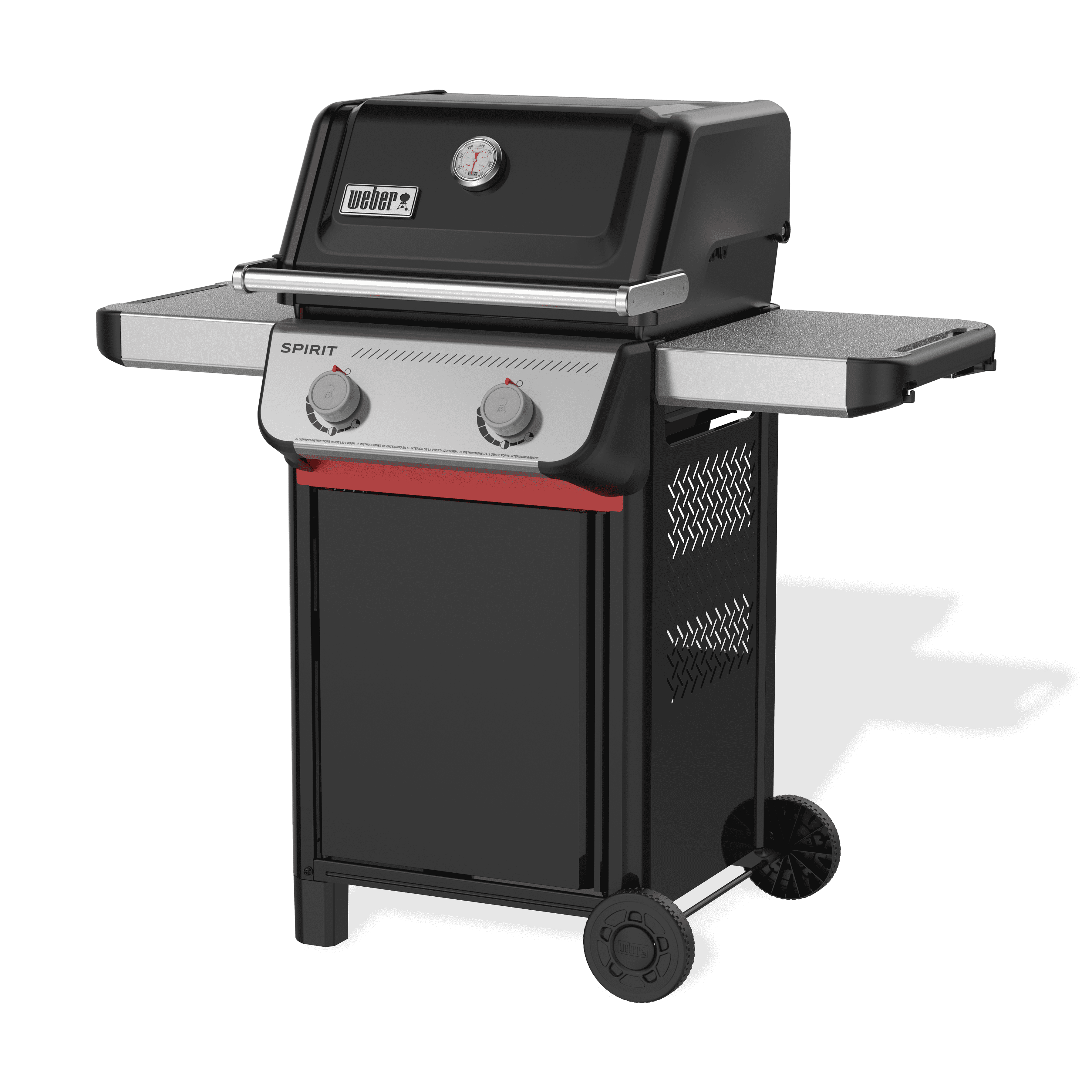 Weber Spirit Gas Grill, E-210 2 Burner Propane Gas Grill with Wheels, Black Gas Grills