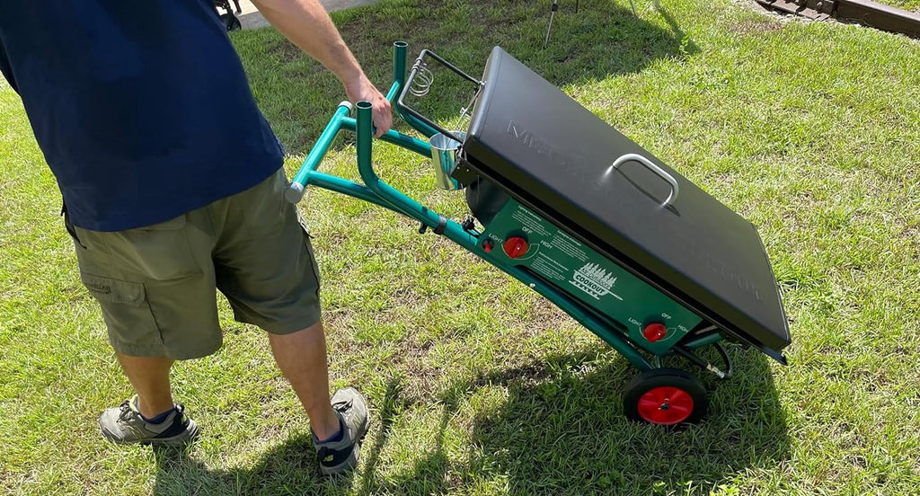 Mr. Outdoors Cookout Portable Cooker 80,000 BTU 2 Burner Camping Stove Gas Grill & Griddle Kit Mr. Outdoors Cookout