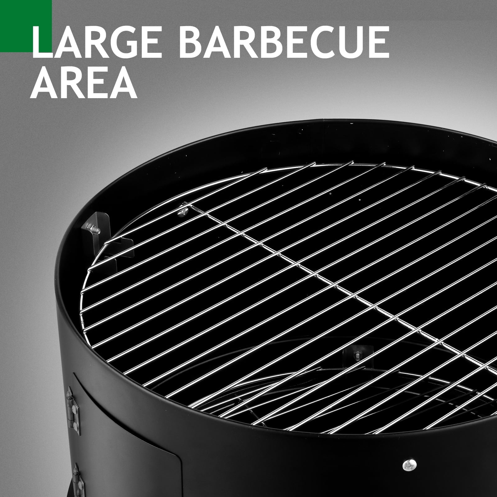 Debonair 3-in-1 Vertical Charcoal Smoker Portable BBQ Smoker Grill with Detachable 2 Layer Debonair