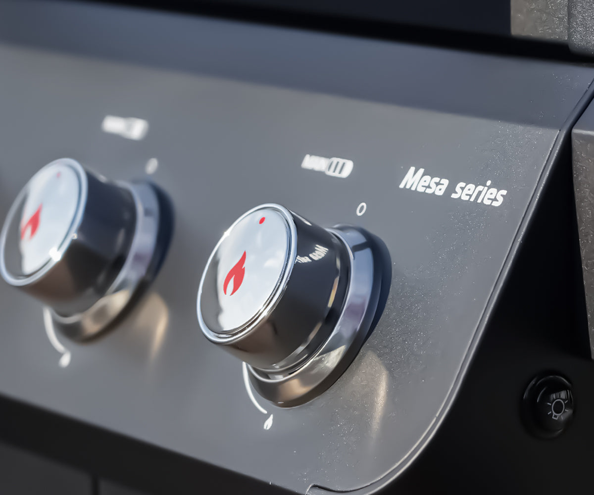 Mesa 2-Burner Propane Gas Grill in Black with Clear View Lid , LED Controls, and Grill Cover Monument Grills