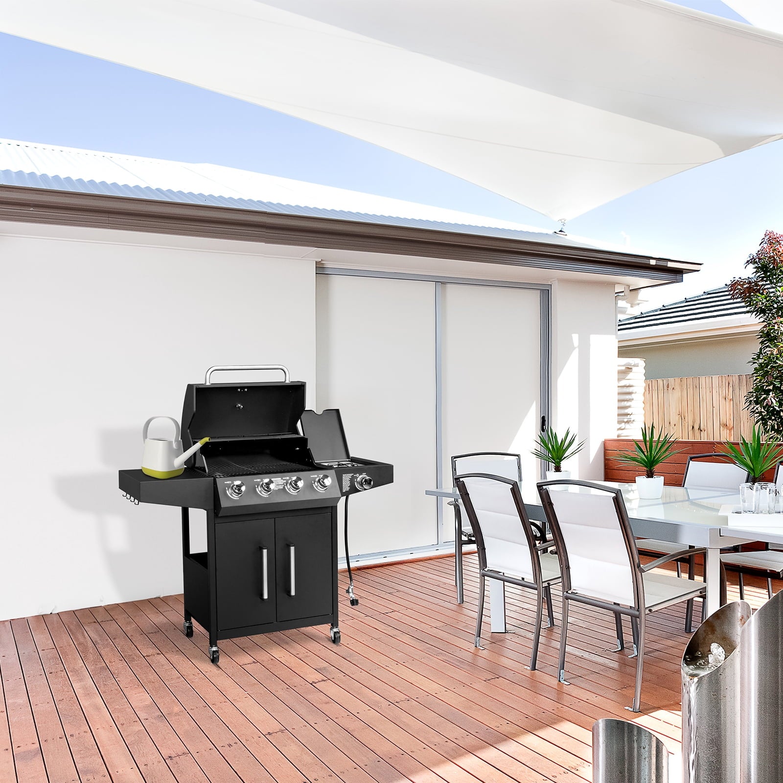 iTopRoad Grill Propane Gas Grill with Stove 58000 BTU for Outdoor iTopRoad