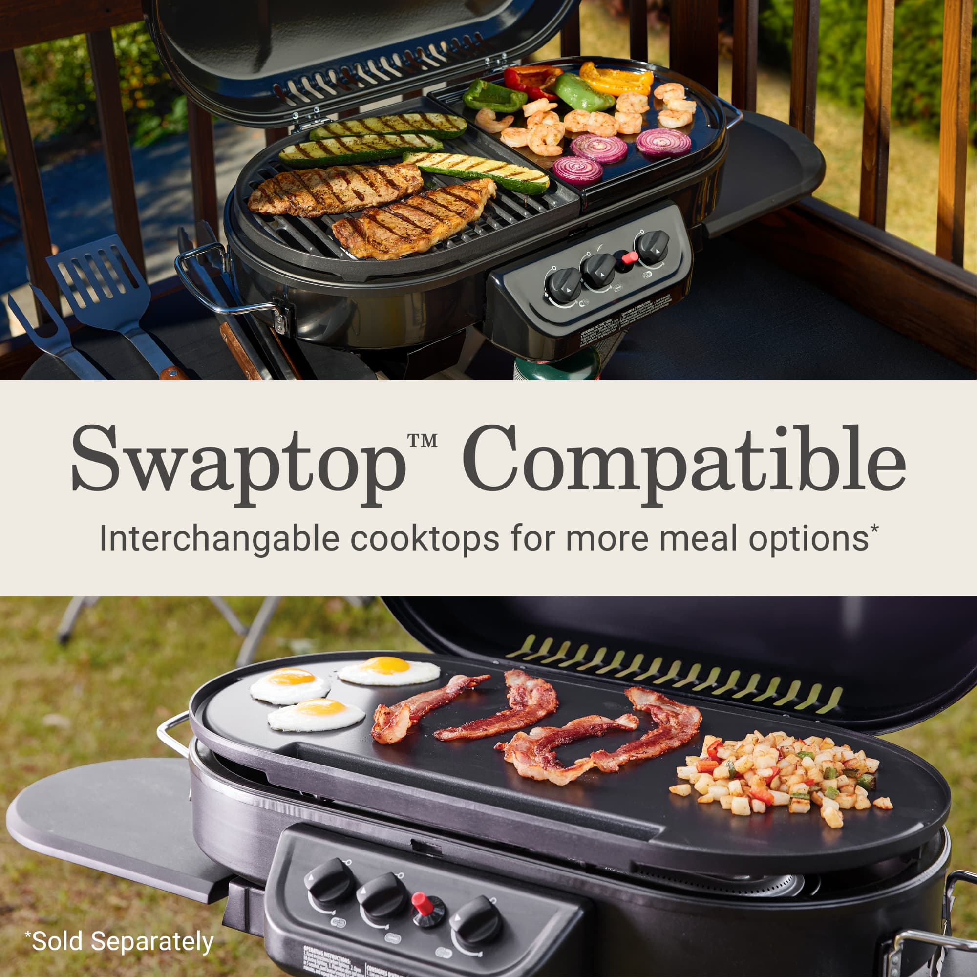 Coleman RoadTrip 285 Standup Propane Gas Grill, Red Gas Grills