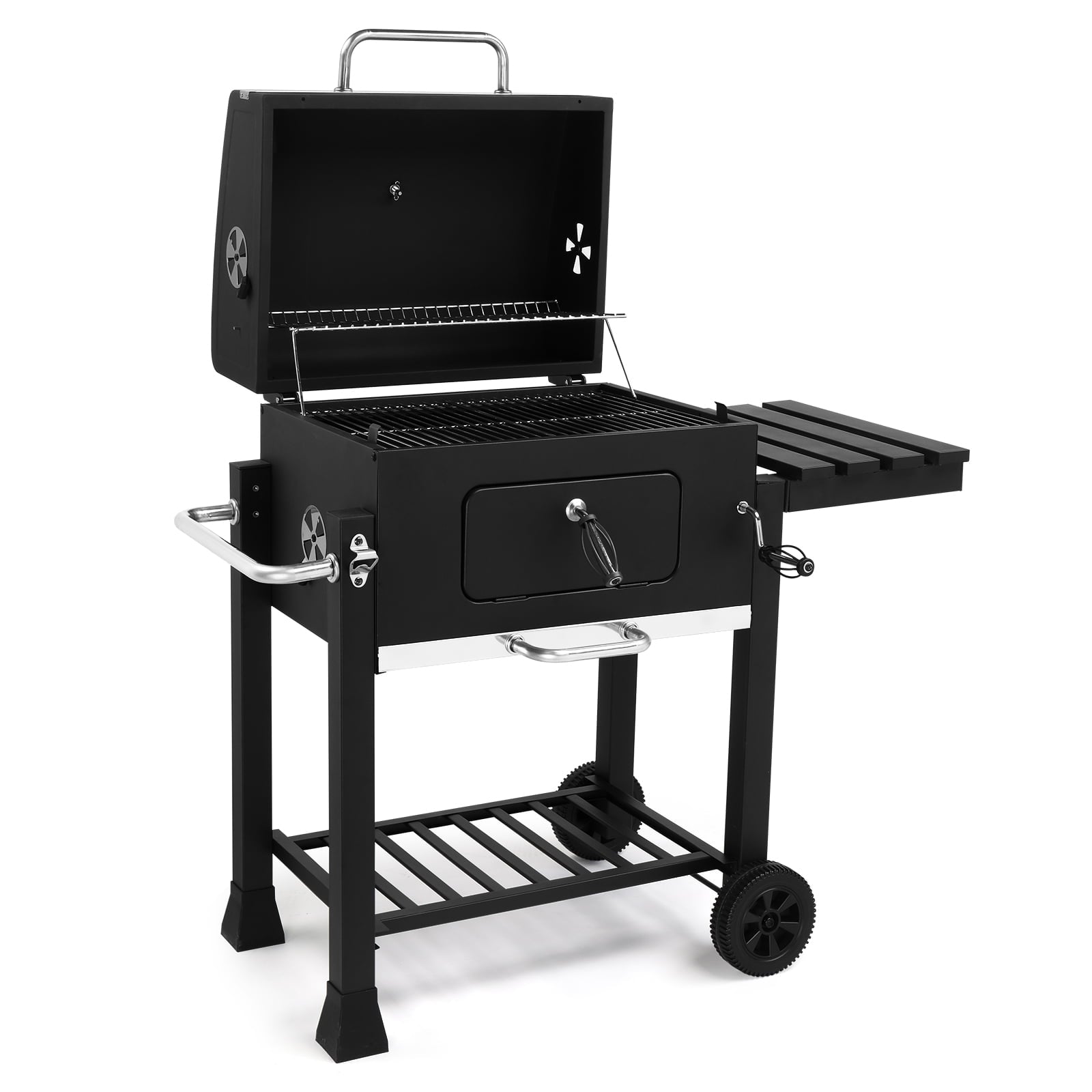 Ktaxon BBQ Grill Outdoor Charcoal Grill Smoker for Patio Backyard,Black Gas Grills
