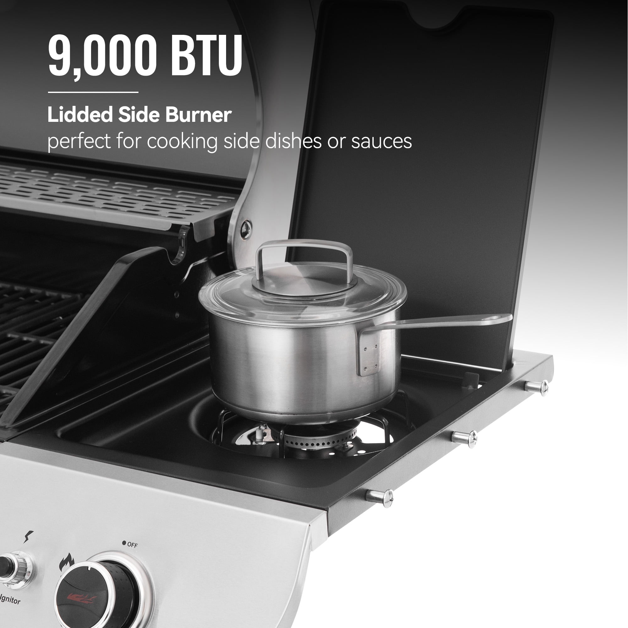 Royal Gourmet SG6002 Classic 6-Burner 71000-BTU LP Gas Grill with Sear Burner and Side Burner, Stainless Steel Royal Gourmet