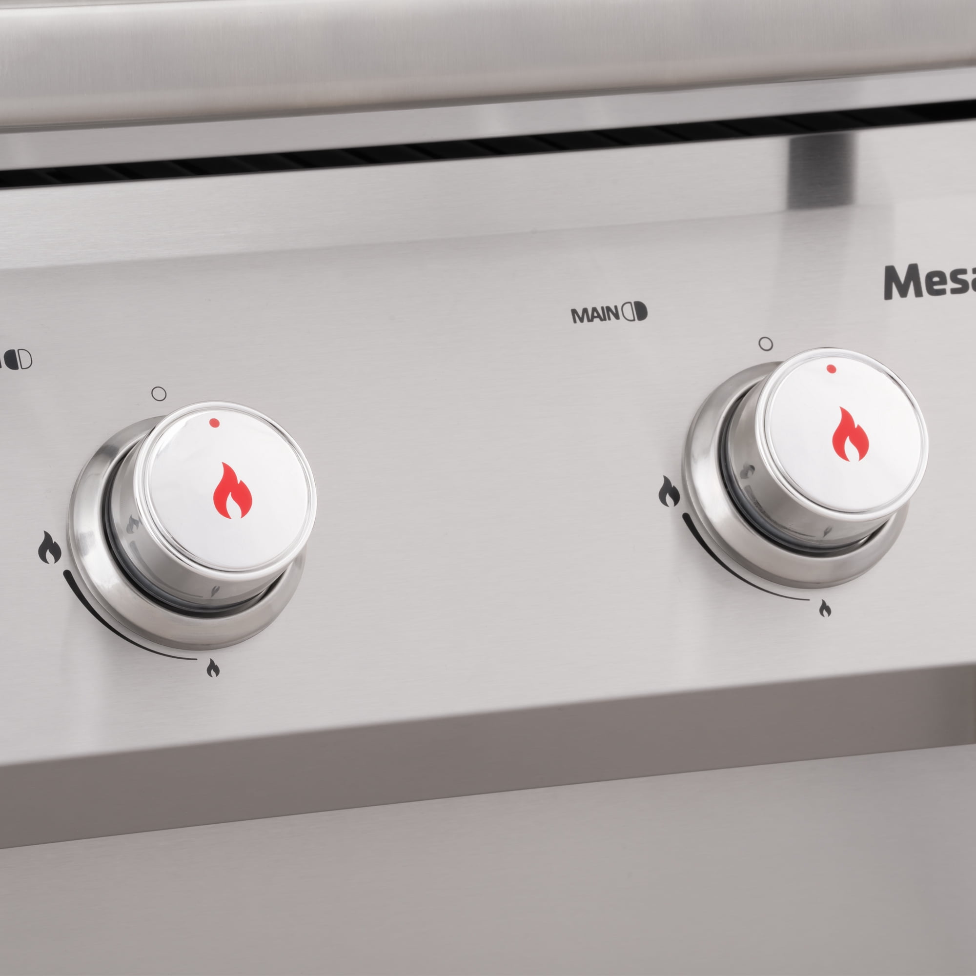 Monument Grills Mesa 2-Burner Propane Gas Grill, Foldable Sides, Swivel Casters, Stainless Steel, LED Controls Gas Grills