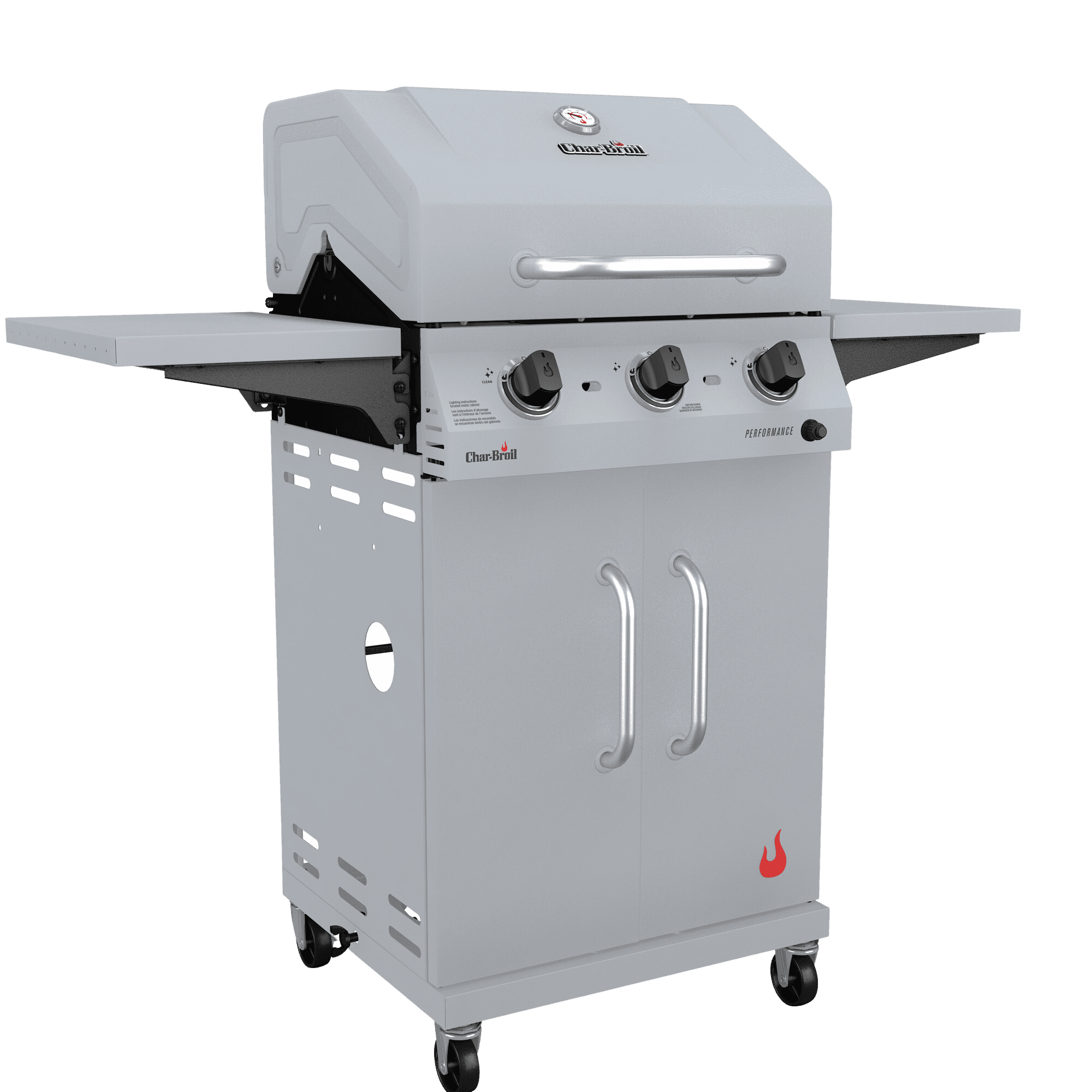 Charbroil? Performance Series? 3-Burner Cabinet Gas Grill, 375 sq in, Clay Charbroil