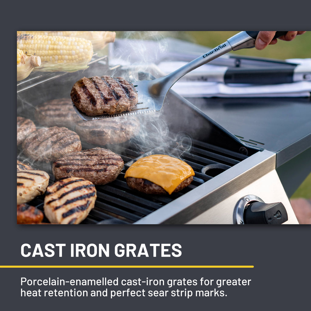 Charbroil? Performance Series? 3-Burner Cabinet Gas Grill, 375 sq in, Stainless and Black Charbroil