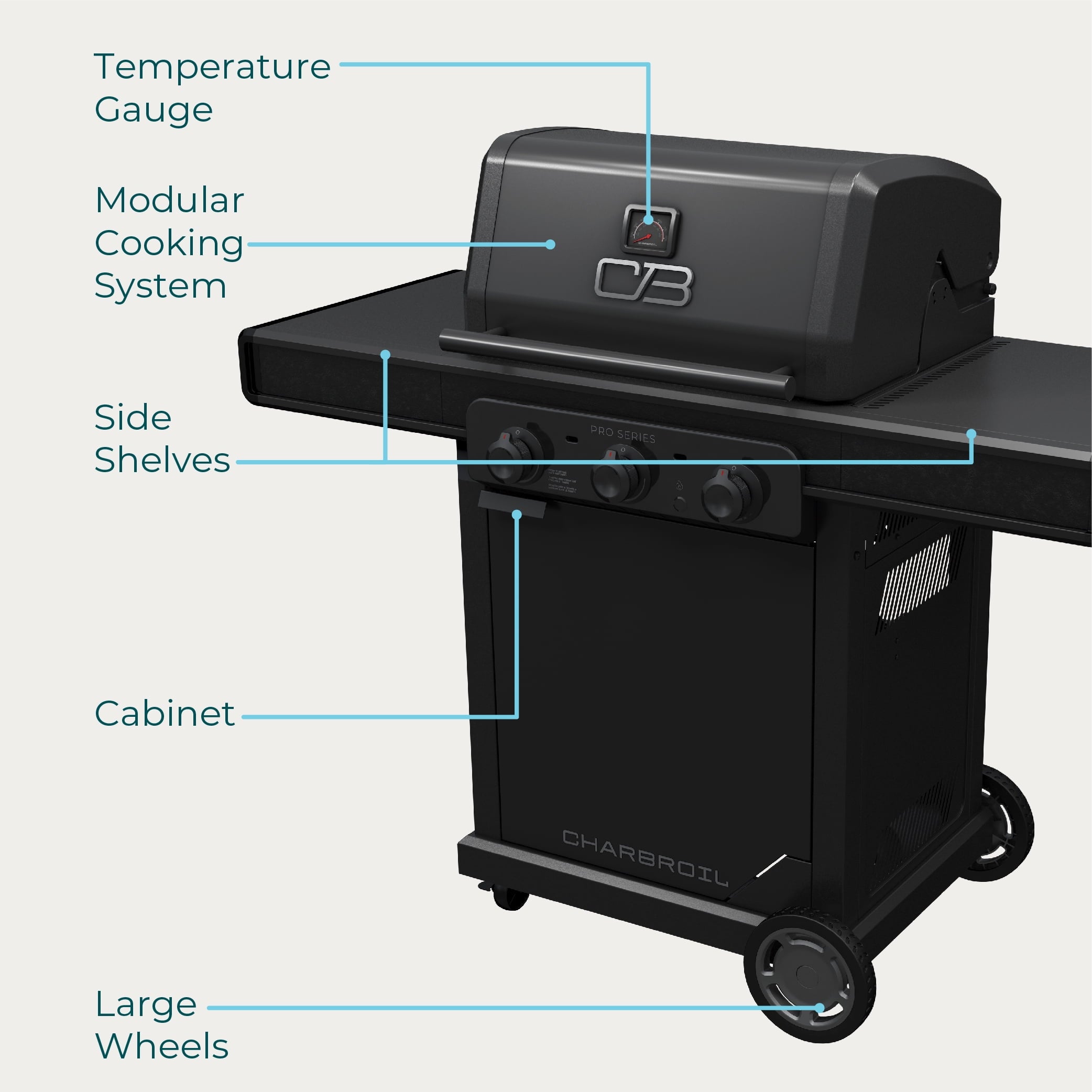 Charbroil Pro Series? 3-Burner Gas Grill and Griddle Charbroil