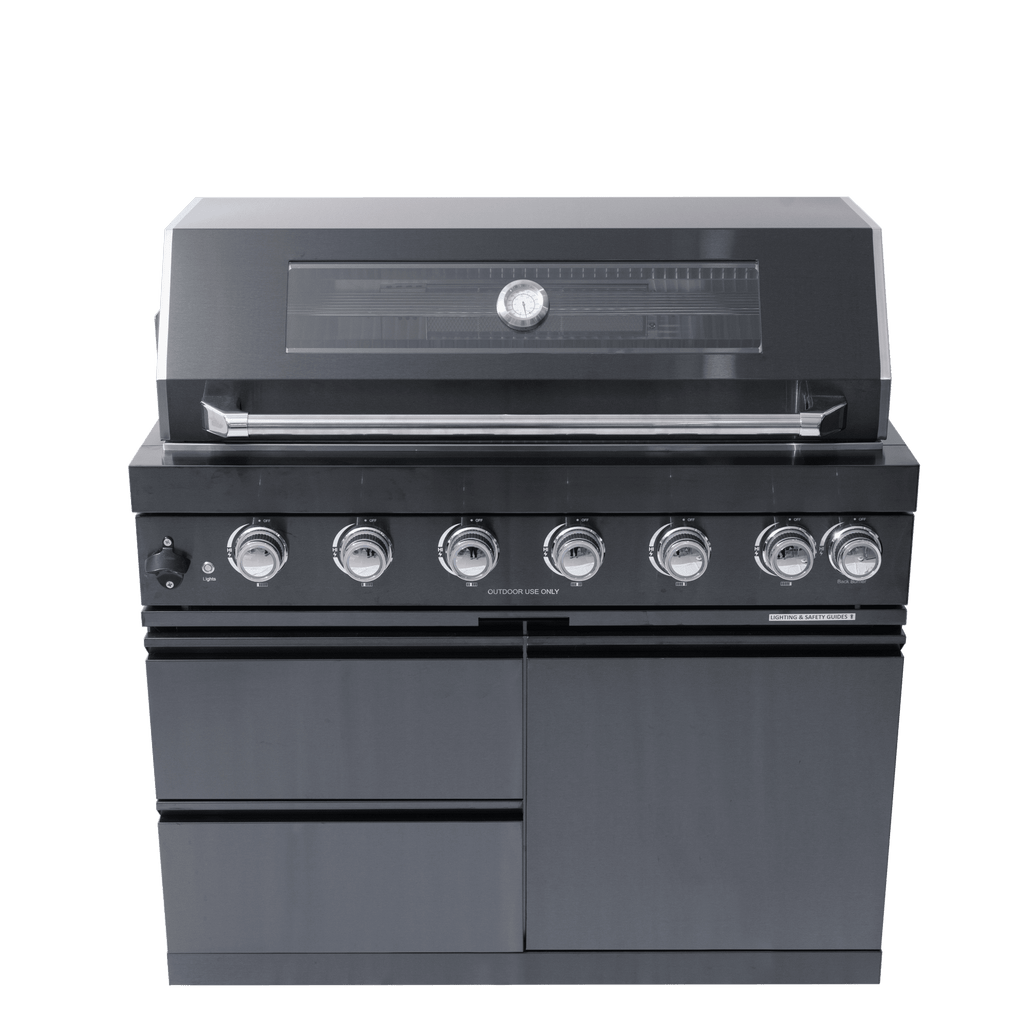 Black galaxy granite countertops, 43-inch island gas grill, Six Burners Grill 85000BUT (LTL carry） Navratil