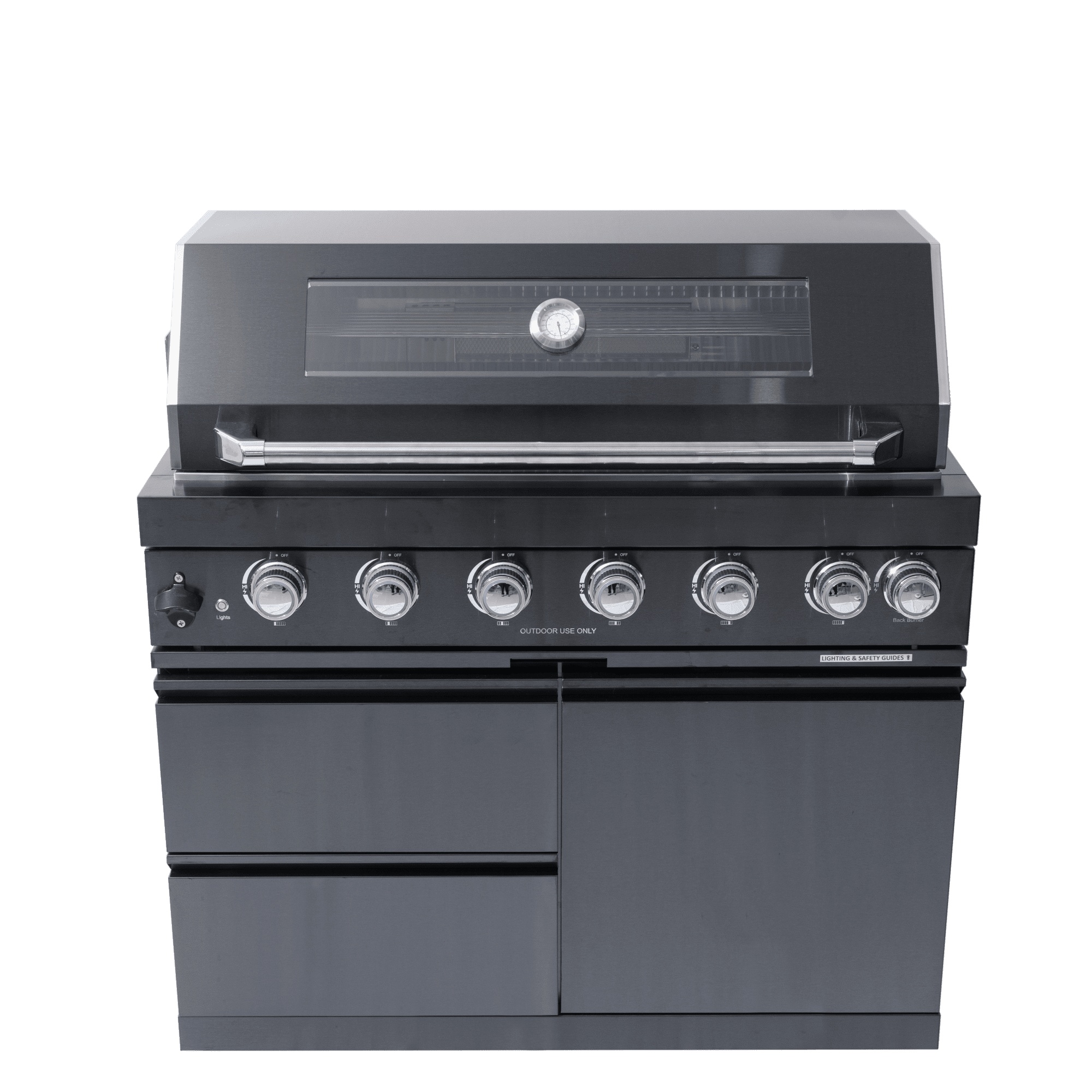 Black galaxy granite countertops, 43-inch island gas grill, Six Burners Grill 85000BUT (LTL carry） Navratil