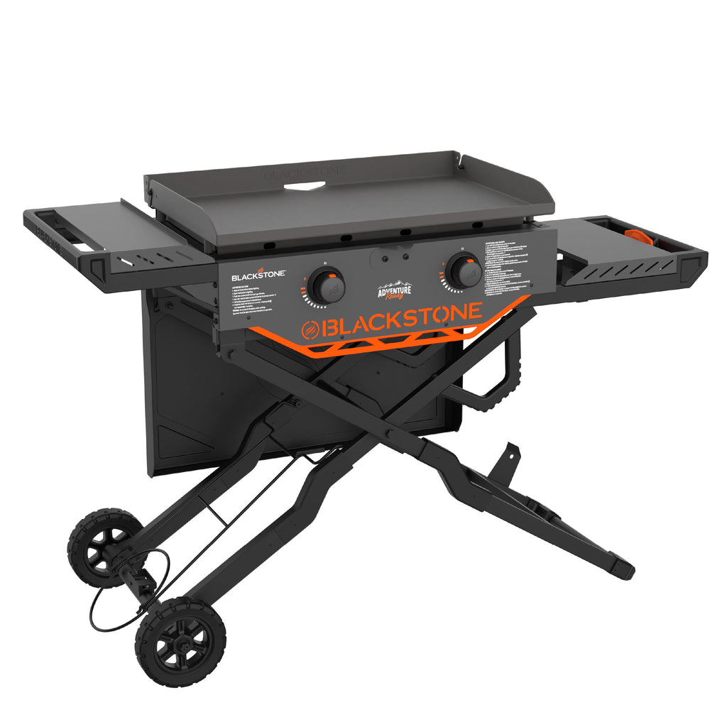 Blackstone Adventure Ready Outdoor Griddle, 28 Inch 2-Burner Flat Top Grill with Flexfold Legs, Gray Blackstone