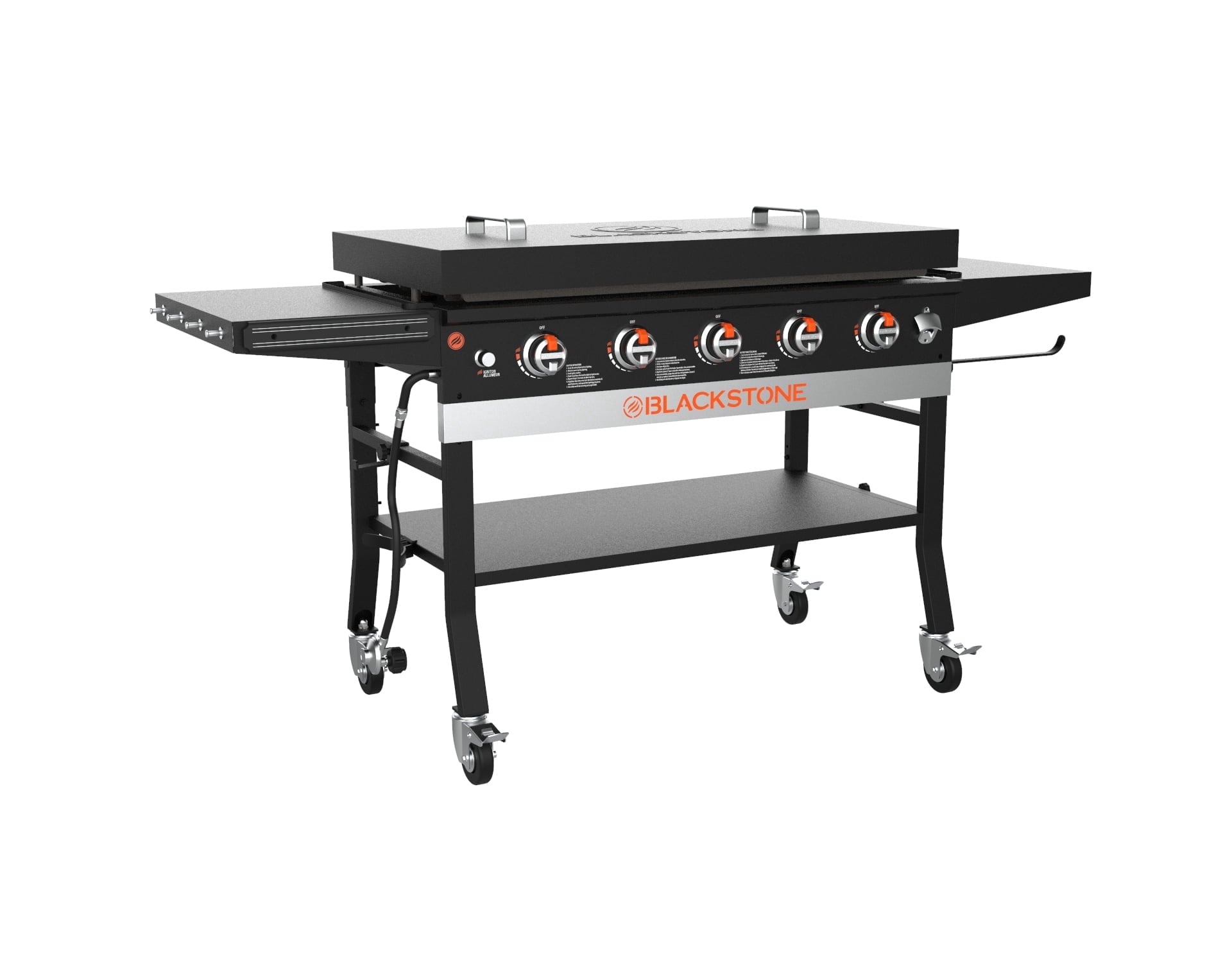 Blackstone Original 5-Burner 44 Omnivore Propane Griddle with Hard Cover Blackstone