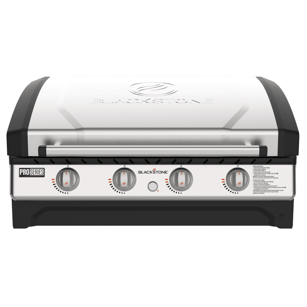 Blackstone Pro Series 4-Burner 36 Propane Omnivore Drop-in Outdoor Griddle with Hood Gas Grills