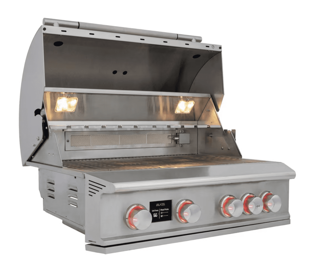 Blaze LTE PRO 32-Inch 4-Burner Built-in Natural Gas Grill w/ Digital Temperature Screen & Rear Infrared Burner - BLZ-4LTEPRO-NG Blaze Outdoor Products