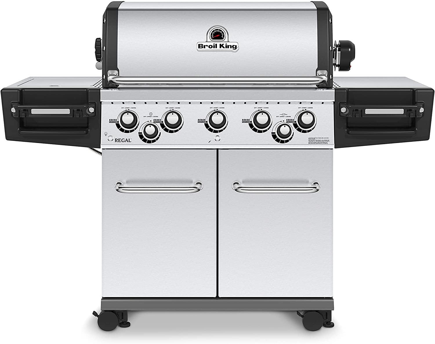 Broil King 958347 Regal S590 Pro Gas Grill, 5-Burner, Stainless Steel Broil King