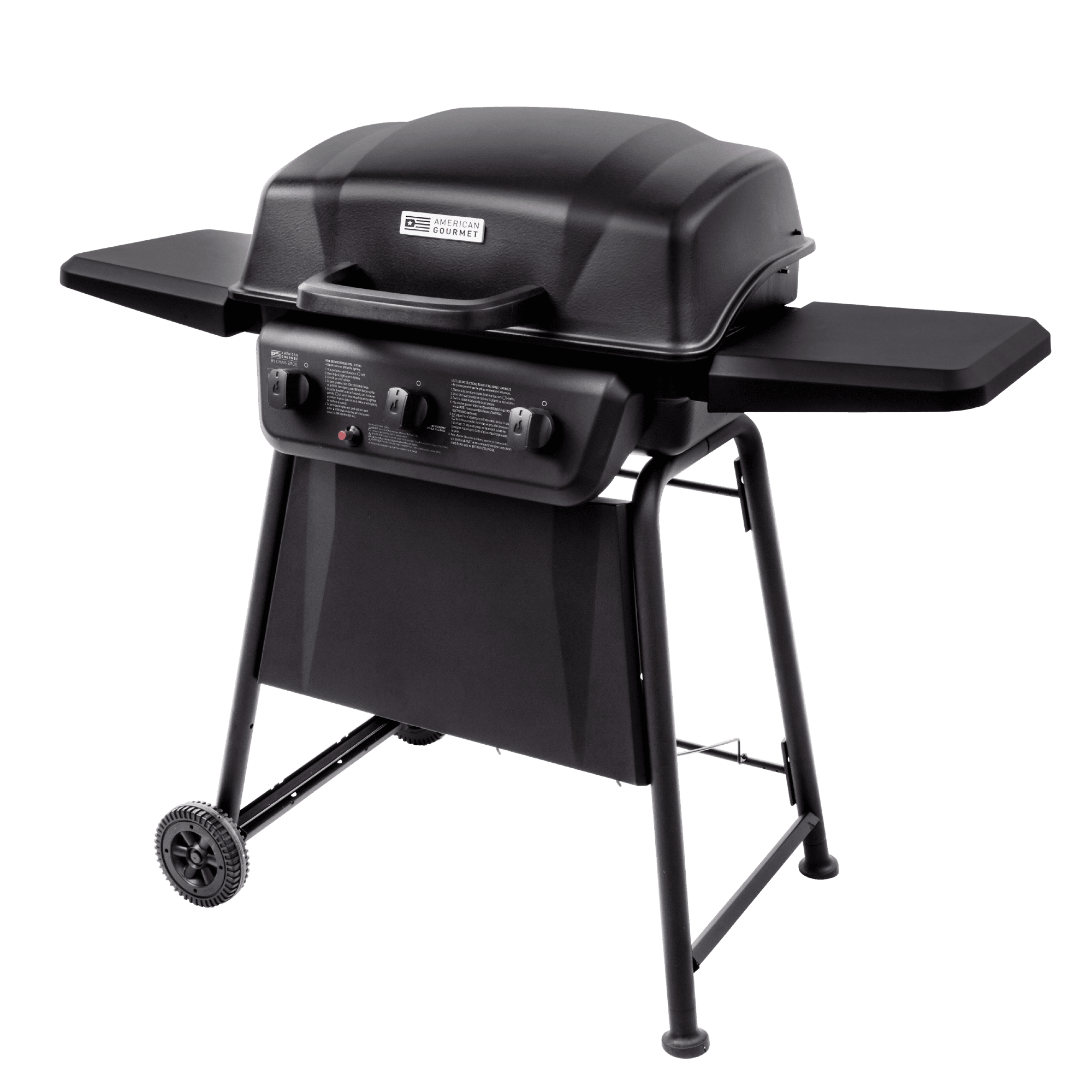 American Gourmet 3 Burner Liquid Propane Grill Black American Gourmet Pretzel