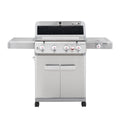 Monument Grills Mesa 4-Burner Stainless Steel Propane Gas Grill with Clear View Lid, Side Burner, LED Controls Monument Grills