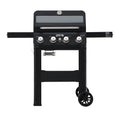 Monument Grills 4-Burner Liquid Propane Gas Grill, 38,000 BTU Stainless Steel Outdoor Barbecue Grill, Clearview Lid, Foldable Side Shelf, Easy Cleanup, M420MF Gas Grills