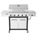 Nexgrill Deluxe 5-Burner Propane BBQ Grill with Side Burner, Stainless Steel Control Panel, Electric Ignition, 60,000 BTUs Output, Gas Grill Perfect for Outdoor Gatherings - 720-1046A Nexgrill