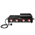 Royal Gourmet 4-Burner GD4002T Portable Gas Grill and Griddle Combo, 40000 BTU Royal Gourmet