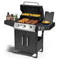 UBesGoo 3 Burner Propane Gas Grill with Side Burner 46000BTU for Camping Cooking BBQ UBesGoo