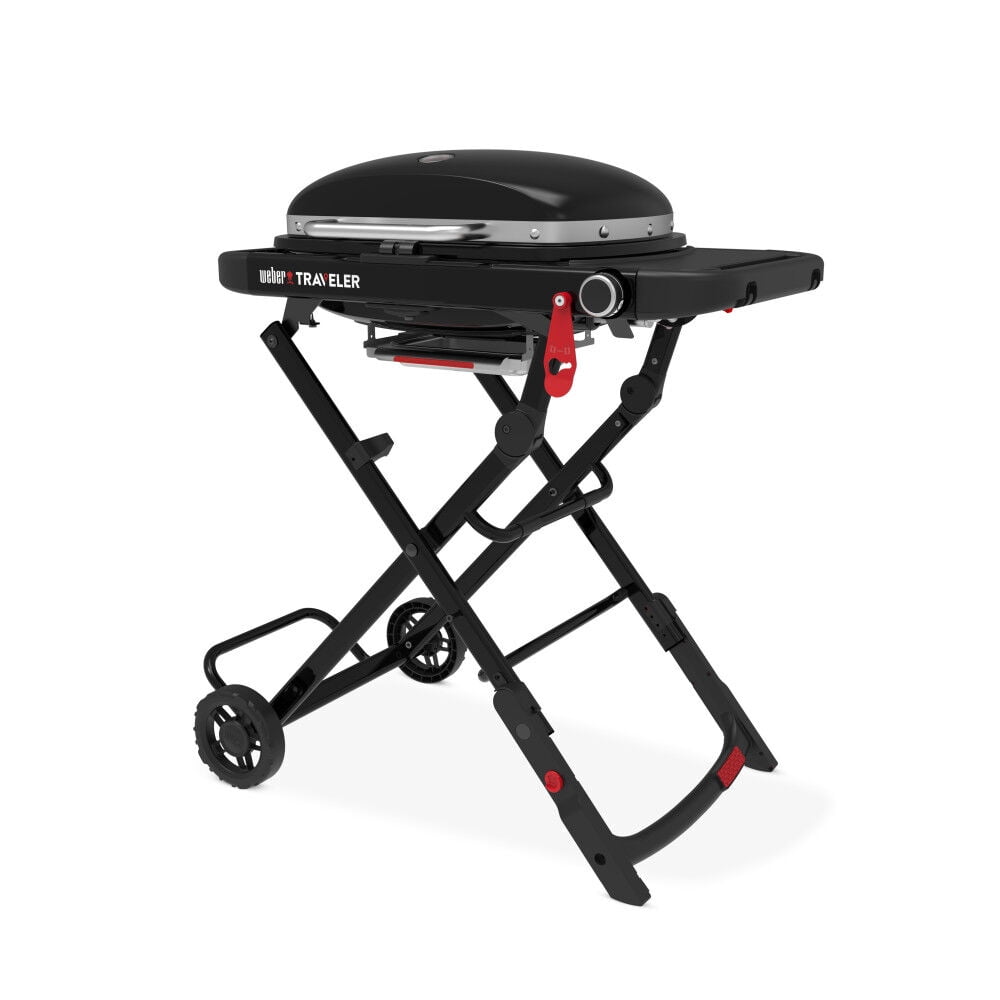Weber 13000 Btu 1 Burner Liquid Propane Compact Traveler Portable Gas Grill Black Weber