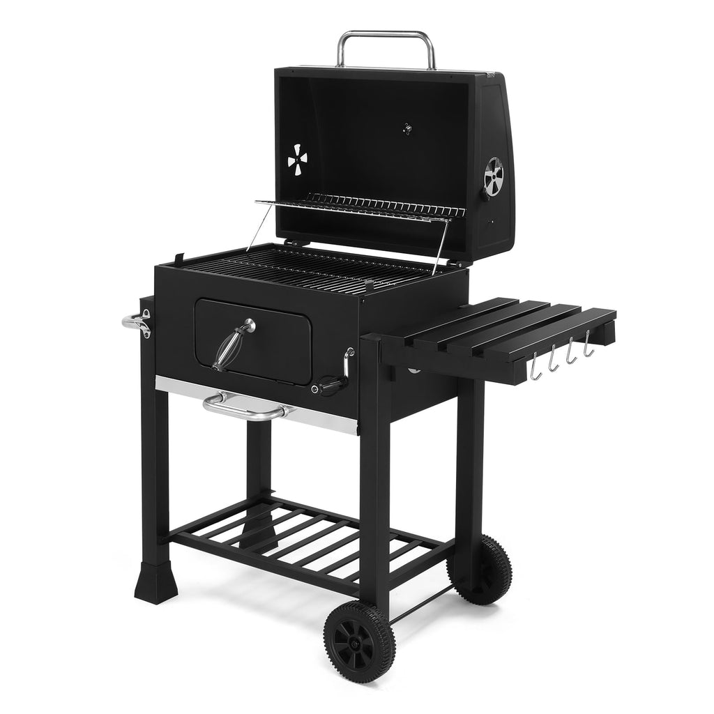 Ktaxon BBQ Grill Outdoor Charcoal Grill Smoker for Patio Backyard,Black Gas Grills