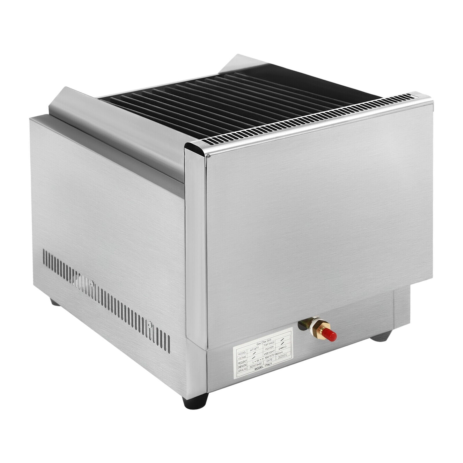 21 Radiant Char Broiler Grill 2 Burner Gas & Propane Commercial Restaurant Gas Grill 2800Pa for Backyard, Garden, Courtyard, Terrace