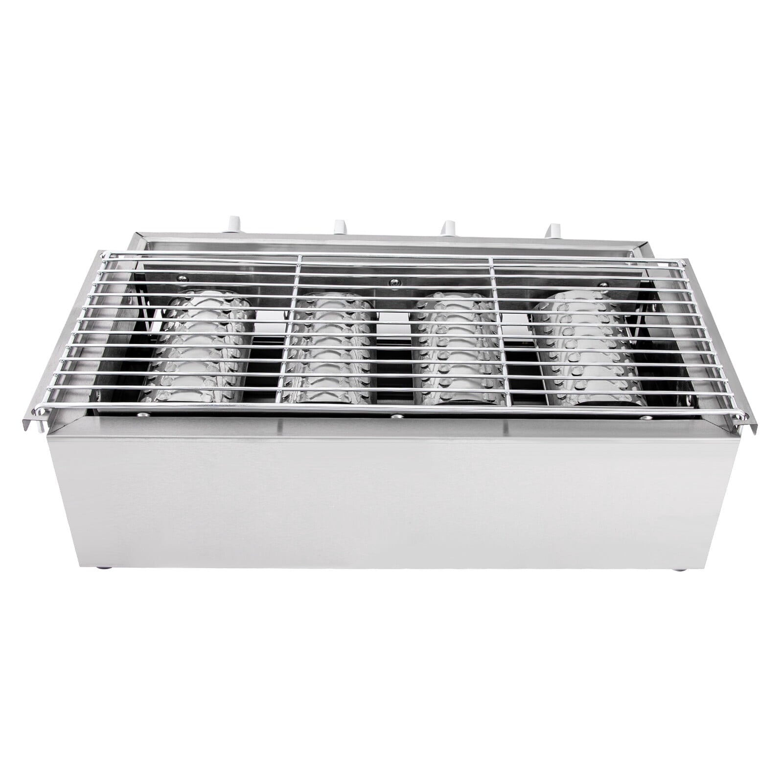 4 Burner Gas BBQ Grill Stainless Steel – LPG Only, 2800Pa Low Pressure, Portable TOOL1SHOoo