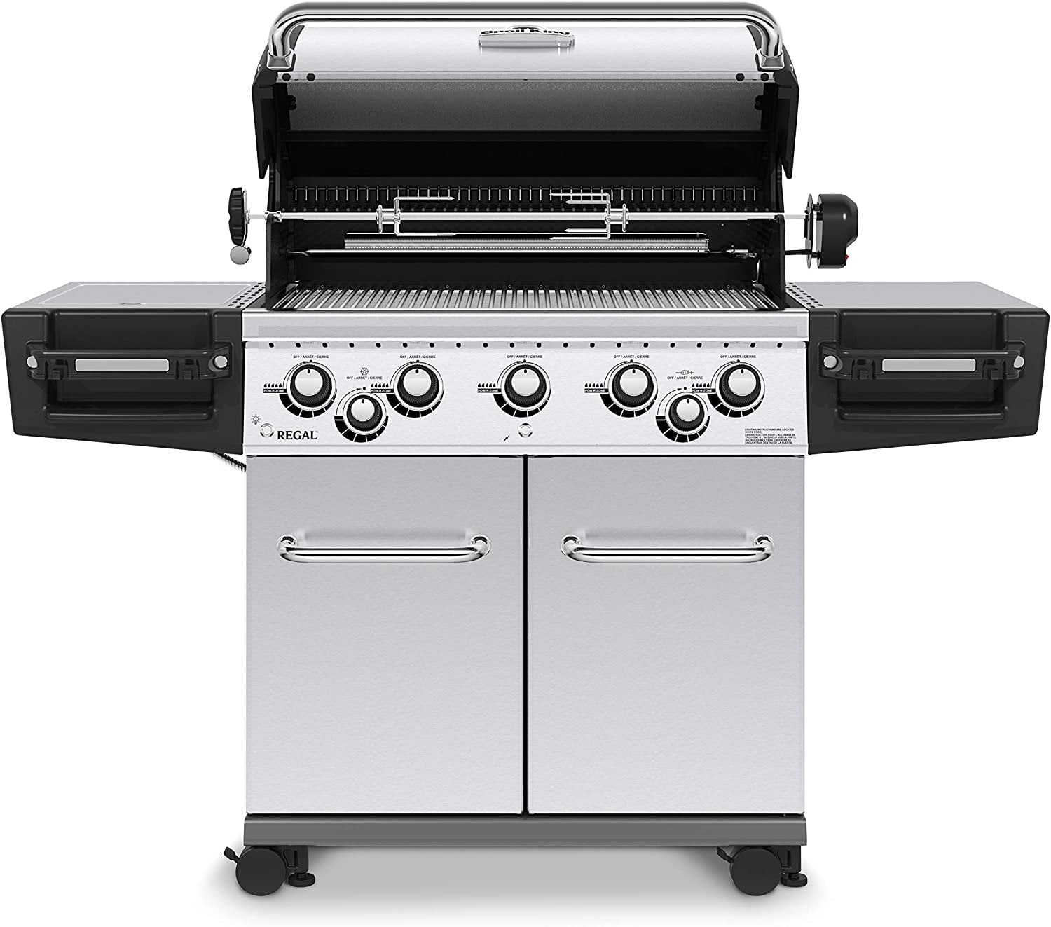 Broil King 958347 Regal S590 Pro Gas Grill, 5-Burner, Stainless Steel Broil King
