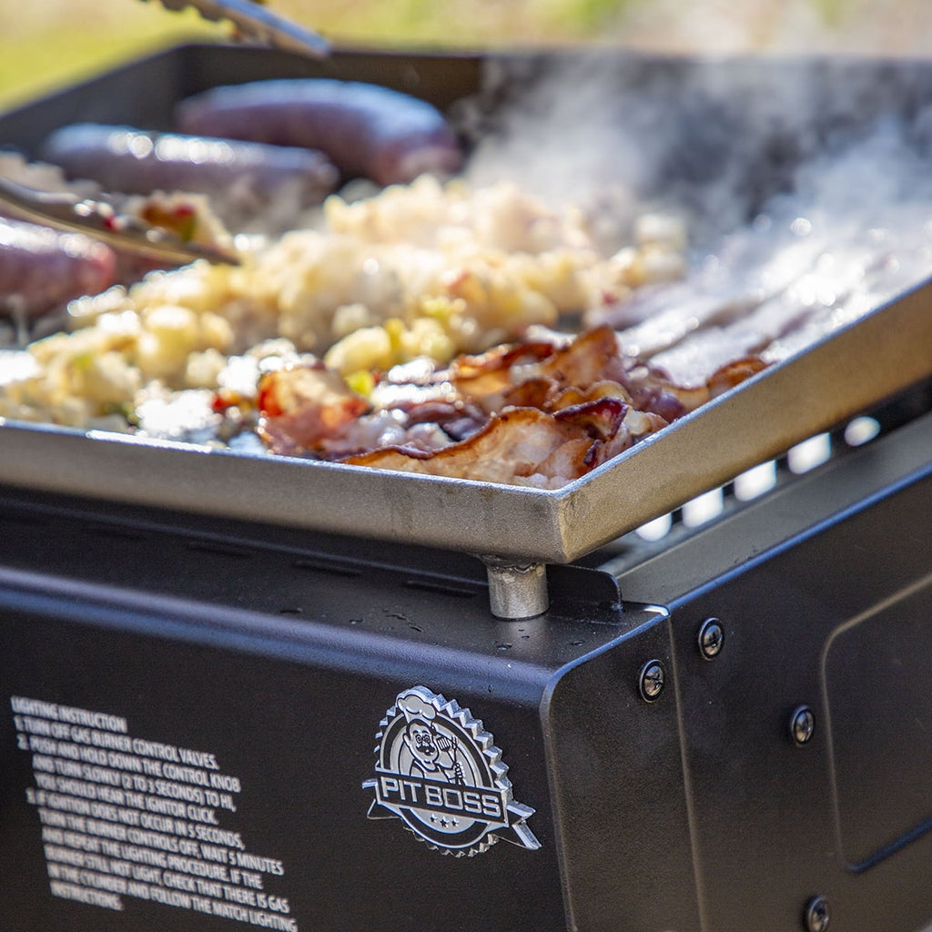 Pit Boss 1 Burner Portable Gas Griddle, Lightweight and portable Cast Iron Griddle Pit Boss