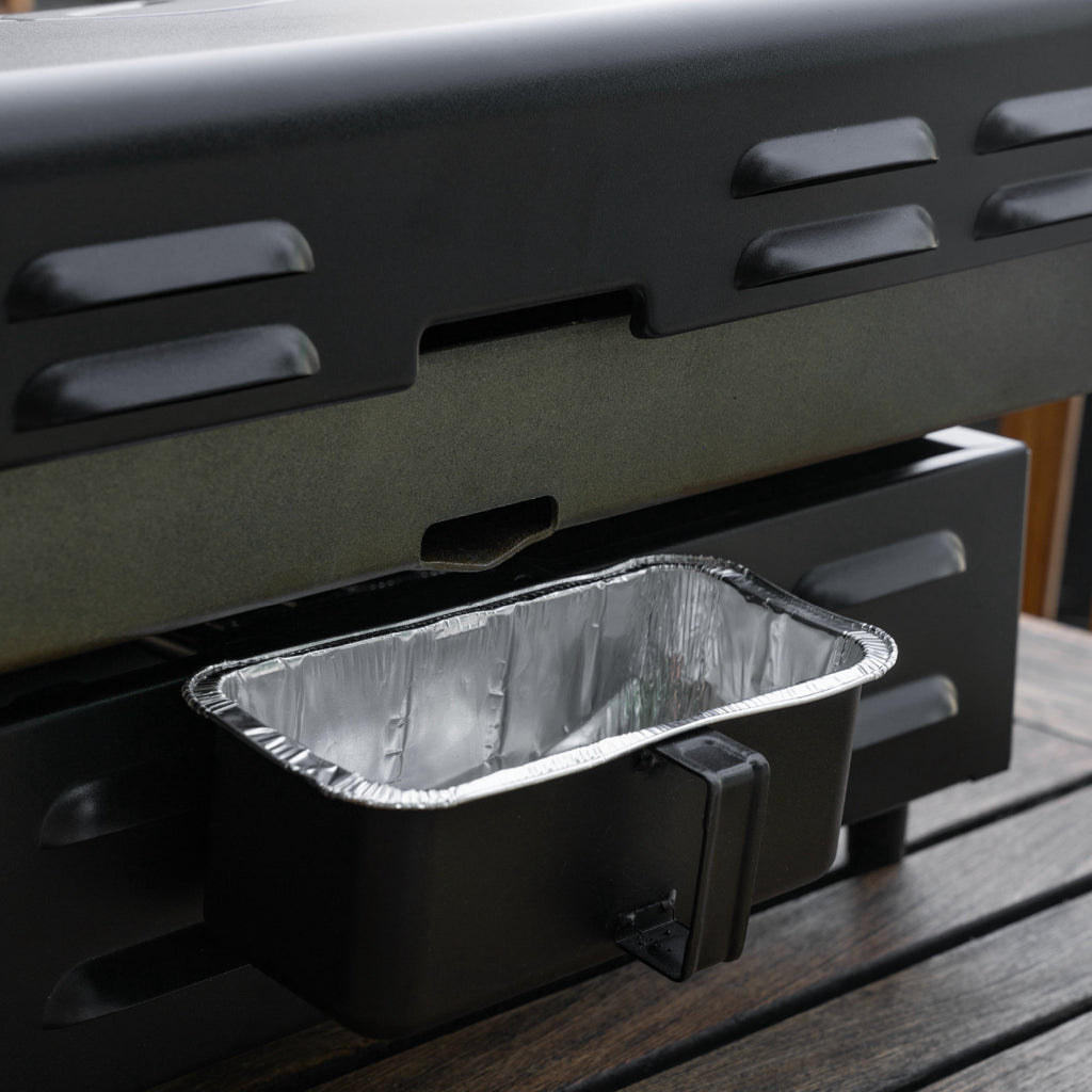 Blackstone OTG 2-Burner 22 Propane Omnivore Tabletop Griddle with Hood Blackstone