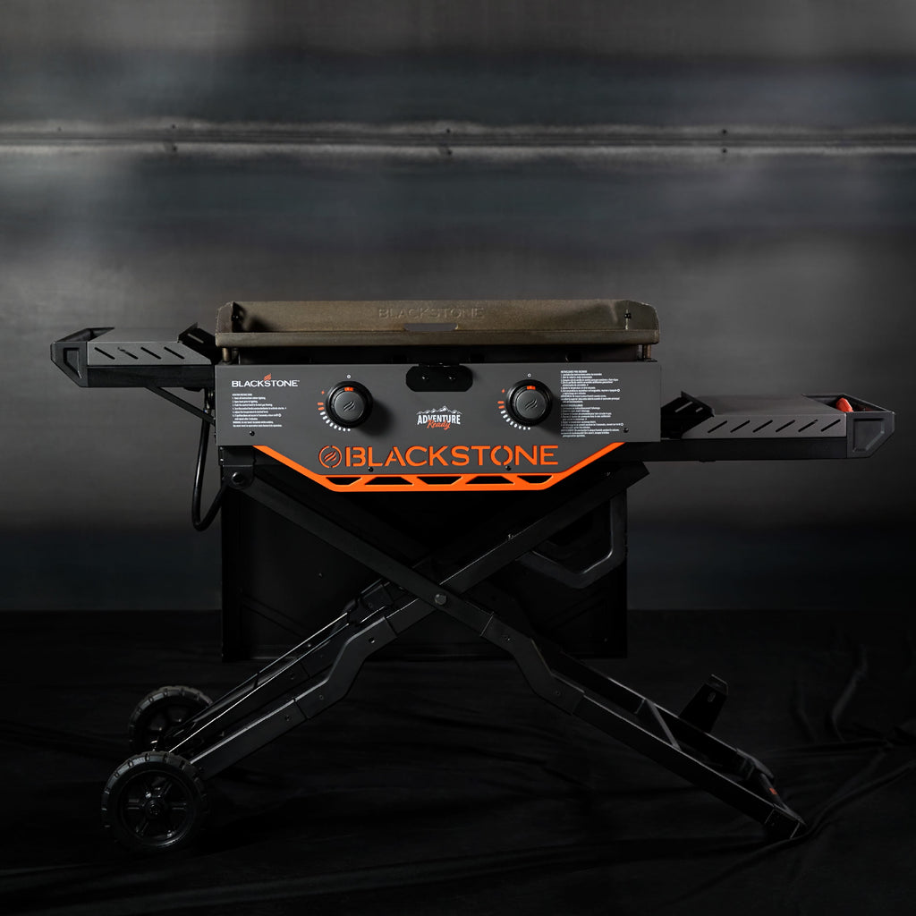 Blackstone Adventure Ready Outdoor Griddle, 28 Inch 2-Burner Flat Top Grill with Flexfold Legs, Gray Blackstone