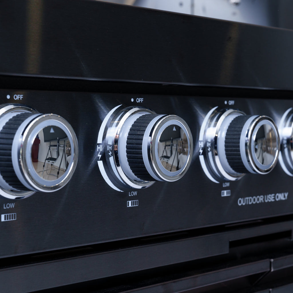 Black galaxy granite countertops, 43-inch island gas grill, Six Burners Grill 85000BUT (LTL carry） Navratil