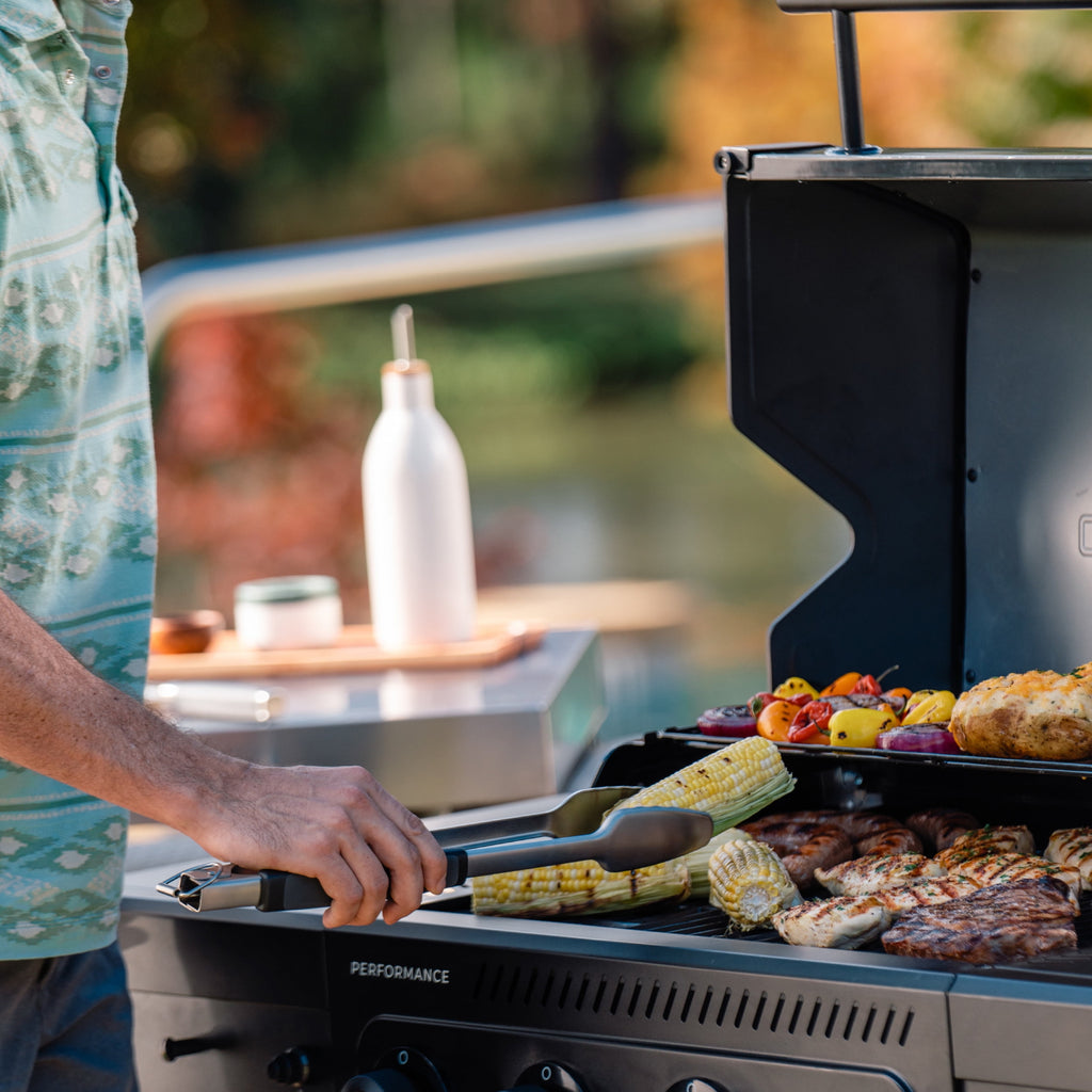 Charbroil Performance Series? FlavorMax? 4 Burner Gas Grill Cabinet with Sear Burner Blackout Charbroil