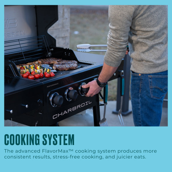 Charbroil? Performance Series? FlavorMax? 4-Burner Cart Gas Grill, Black Charbroil
