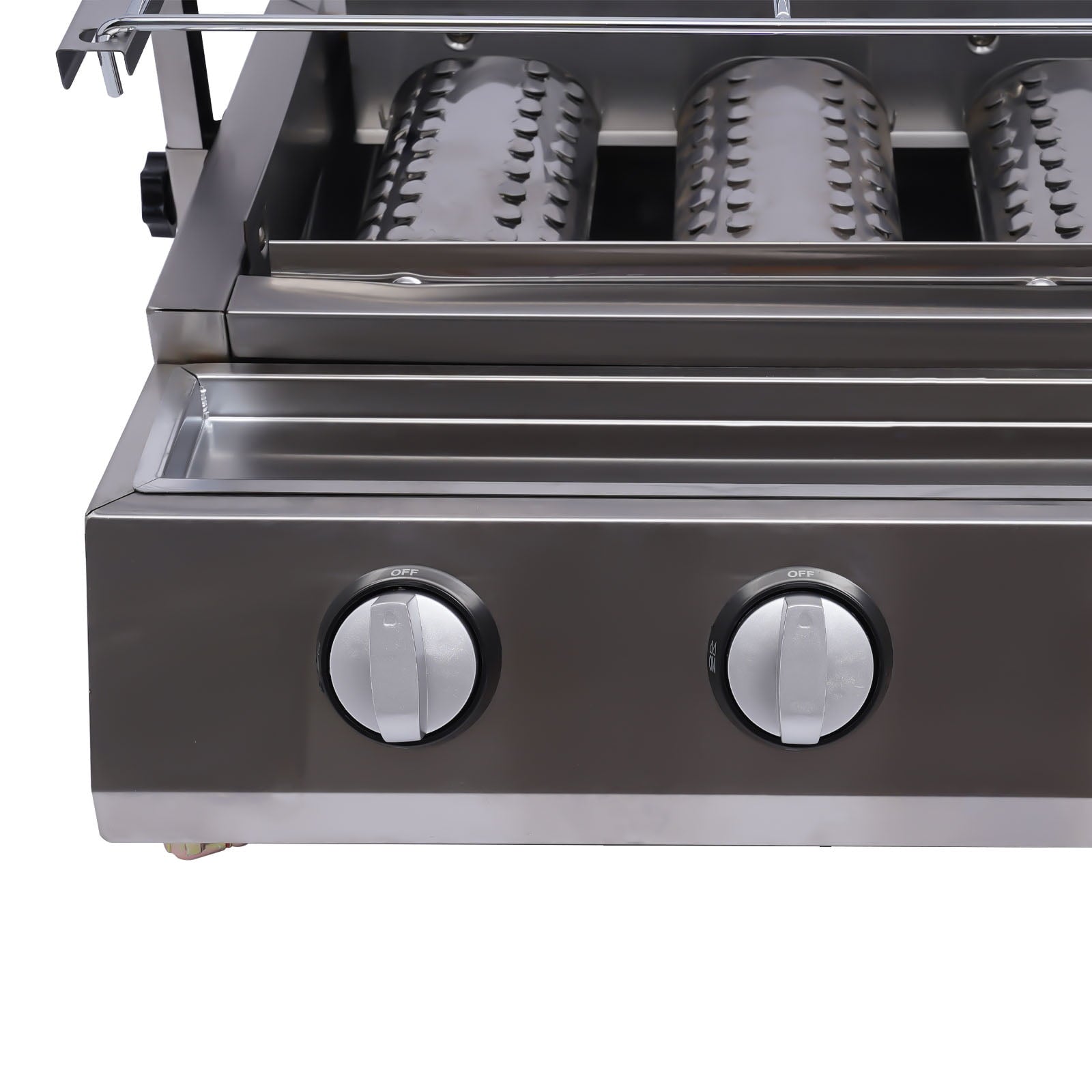 40.94*15.7*7.9in 8 BBQ Gas Grill 201 Stainless Steel Silver Patio Garden Barbecue Grill for Restaurants Barbecue Restaurants Unbranded