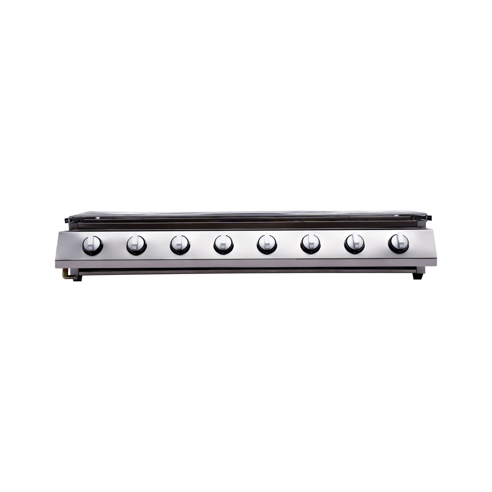 40.94*15.7*7.9in 8 BBQ Gas Grill 201 Stainless Steel Silver Patio Garden Barbecue Grill for Restaurants Barbecue Restaurants Unbranded